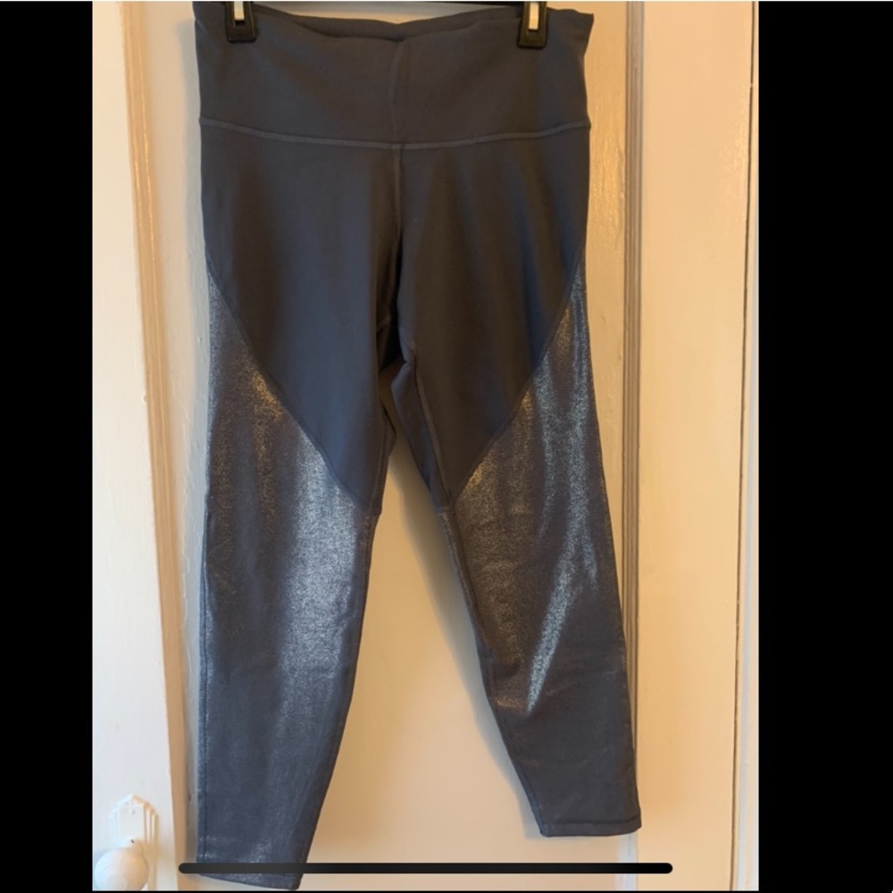 Old Navy Gray Shimmer Legging